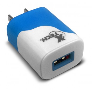 Xtech Cargador de Pared XTG-213, 1x USB 2.0, Azul/Blanco - Precio por Pieza - Envío Gratis