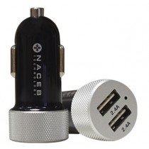 Naceb Cargador para Auto NA-601, 5V, 2x USB 2.0, Negro - Envío Gratis