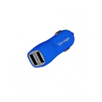 Vorago Cargador de Auto AU-103, 5V, 2x USB 2.0, Azul - Envío Gratis