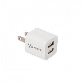 Vorago Cargador para Pared AU-106, 5V, 2x USB 2.0, Blanco - Envío Gratis