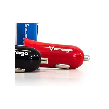 Vorago Cargador USB para Auto AU-101, USB 2.0, 5V, Rojo - Envío Gratis