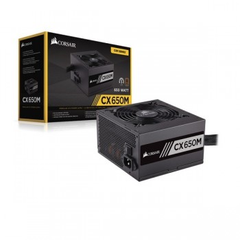 Fuente de Poder Corsair CX650M 80 PLUS Bronze, 20+4 pin ATX, 120mm, 650W, Negro - Envío Gratis