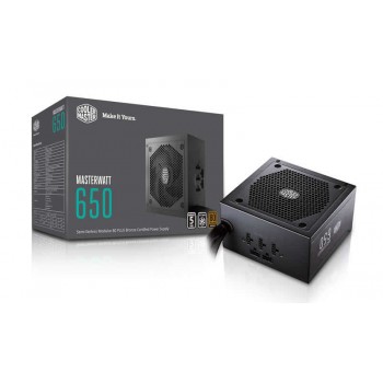 Fuente de Poder Cooler Master MasterWatt 650 80 PLUS Bronze, 24-pin ATX, 120mm, 650W - Envío Gratis