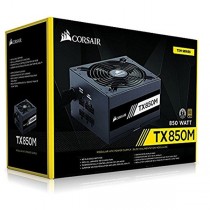 Fuente de Poder Corsair TX850M 80 PLUS Gold, 20+4 pin ATX, 140mm, 850W - Envío Gratis