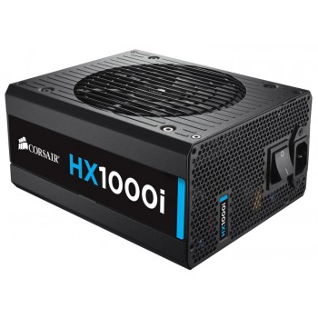 Fuente de Poder Corsair HX1000i 80 PLUS Platinum, 20+4 pin ATX, 140mm, 1000W, Negro - Envío Gratis