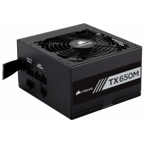 Fuente de Poder Corsair TX650M 80 PLUS Gold, 20+4 pin ATX, 120mm, 650W - Envío Gratis