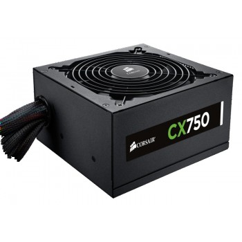 Fuente de Poder Corsair CX750 80 PLUS Bronze, 24-pin ATX, 120mm, 750W, Negro - Envío Gratis