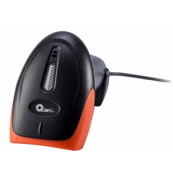 Qian QLLA1701 Lector de Código de Barras Láser 1D - incluye Cable USB y Base