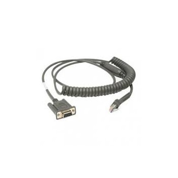 Zebra Cable RS-232 Hembra - RJ45 Macho, 2.8 Metros, Negro