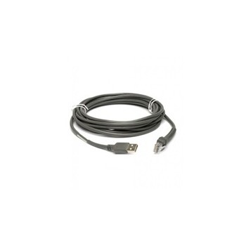 Zebra Cable USB, 5 Metros, Gris, para MP6000