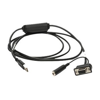 Zebra Cable USB - Serial, Negro