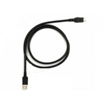 Zebra Cable USB A Macho - USB C Macho, 1 Metro, Negro, para TC51/TC52/TC56/TC57