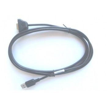 Zebra Cable USB A Macho - DB9 Macho, 1.8 Metros, Negro