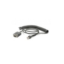 Zebra Cable RS 232 Macho - DB9, 2.8 Metros, Negro