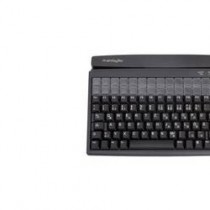 PrehKeyTec Teclado POS con Lector de Bandas Magnéticas MCI 128, PS/2+USB, Negro