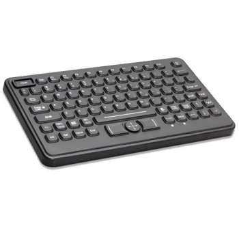 Cherry Teclado Médico/Industrial, Alámbrico, USB, Negro (Inglés)