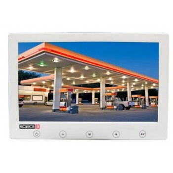 Provision-ISR Monitor PR-TFT7D con Botones Táctiles LCD 7'', Blanco - incluye Soporte, sin Fuente de Poder