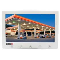 Provision-ISR Monitor Plano LCD 9'' para Videovigilancia, 2 Entradas de Video, 800 x 480 Pixeles, Blanco