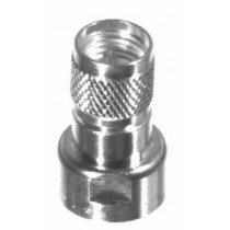 RF Industries Conector Coaxial Unidapt Hembra - Mini-UHF Macho, Plata