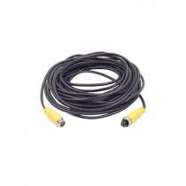 Epcom Cable para Cámara IP Aviation Macho - Aviation Hembra, 11 Metros, Negro/Amarillo