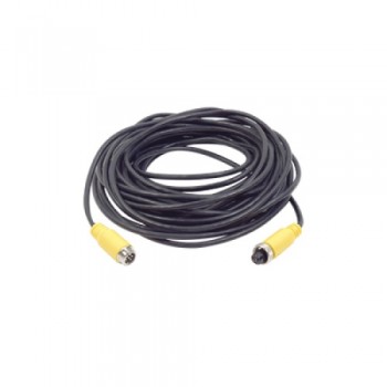 Epcom Cable para Cámara IP Aviation Macho - Aviation Hembra, 11 Metros, Negro/Amarillo