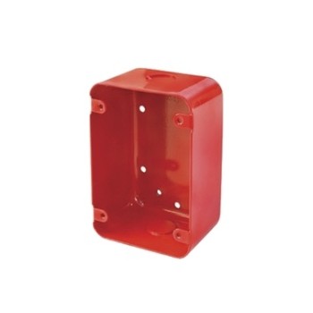 Honeywell Caja 2'' x 4'' para Montaje de Estaciones de Jalón, Rojo