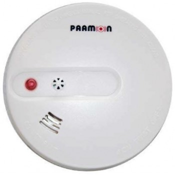 Paamon Detector de Humo y Temperatura PM-SMKW100, Inalámbrico, hasta 12 Metros, 433MHz