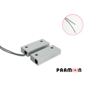 Paamon Sensor Magnético para Puertas, Alámbrico, Gris