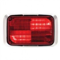 Federal Signal Estrobo Quadraflare, LED, 12V, Rojo