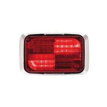 Federal Signal Estrobo Quadraflare, LED, 12V, Rojo