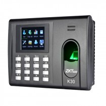 ZKTeco Control de Acceso y Asistencia Biométrico K30, 1000 Usuarios, USB 2.0, Negro