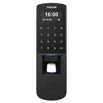 Anviz Control de Acceso Briométrico P7, Tarjeta/Chip/Contraseña, 3000 Usuarios, Negro