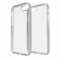 Gear4 Funda de Policarbonato Bank para iPhone 7/8, Gris/Transparente