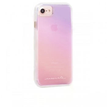 Case-Mate Funda Naked Tough para iPhone 7, Rosa Iridiscente