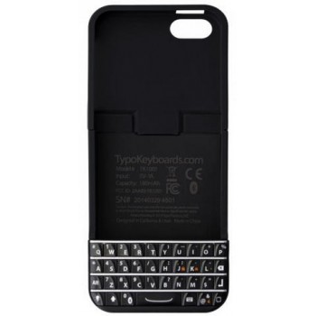 Apparatejo Funda con Teclado para iPhone 5/5s, Negro