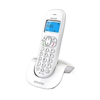 Alcatel Teléfono Inalámbrico C-200, 1 Auricular, Altavoz, Blanco