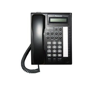 Panasonic Teléfono Propietario Análogo KX-T7730X, con 12 Botones Programables, Manos Libres, Negro