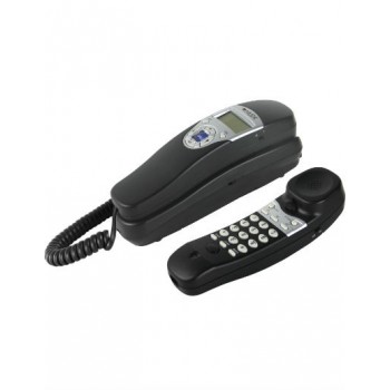 Misik Teléfono Alámbrico MT880, DECT, Negro/Plata