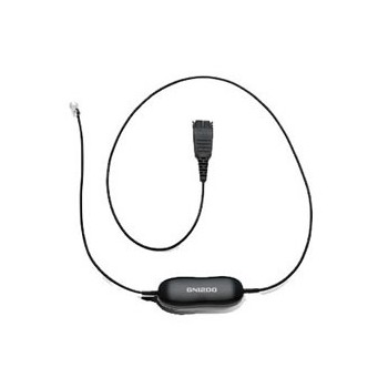 Jabra Cable de Mejora de Audio GN1200, QD - RJ-10, 80cm, Negro