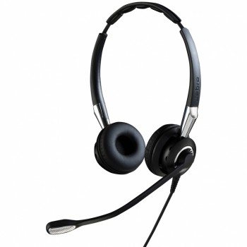 Jabra Audífonos BIZ 2400 II QD Duo NC, Alambrico, QD, Negro/Plata