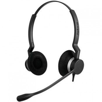 Jabra Audífonos con Micrófono Biz 2300, Alámbrico, QD, Negro/Plata