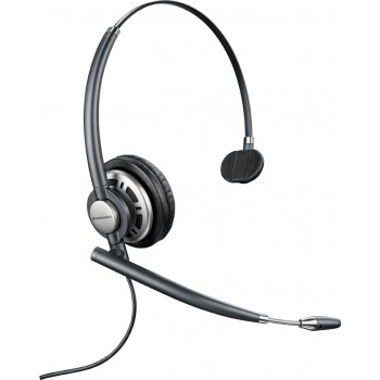 Plantronics Audífono Monoaural EncorePro 710 con Noise-Canceling, Alámbrico, Negro