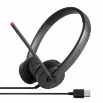 Lenovo Audífonos Stereo 4XD0K25031, Alámbrico, USB, Negro