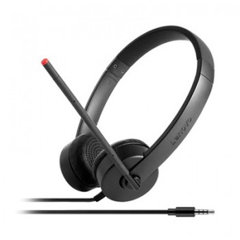 Lenovo Auriculares Stereo Analog, Alámbrico, 3.5mm, Negro