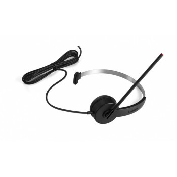 Lenovo Monoaural con Micrófono 4XD0K25029, Alámbrico, USB, Negro