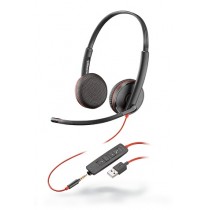 Plantronics Audifonos con Microfono Binaural Blackwire 3225, Alambrico, USB/3.5mm, Negro