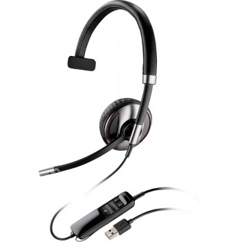 Plantronics Audifonos con Microfono Monoaural Blackwire C710-M, Alambrico, USB, Negro