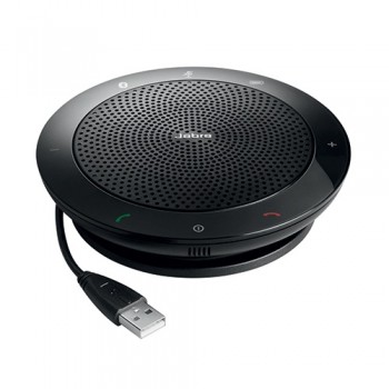 Jabra Altavoz SPEAK 510+ UC, Inalámbrico/Alámbrico, USB/Bluetooth, 3.5mm, Negro