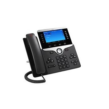 Cisco Teléfono IP con Pantalla 5'' 8851, Alámbrico, Altavoz, Negro/Plata