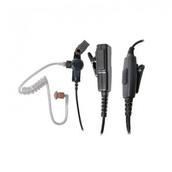 Pryme Auricular con Micrófono de Dos Cables para Radio SPM-2000IL, Negro, para ICOM